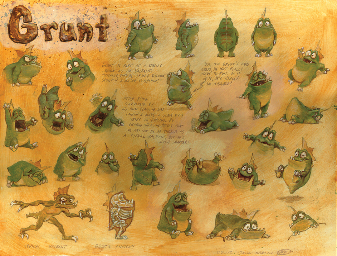 Character Sheet, Grunt Character Sheet, Grunt