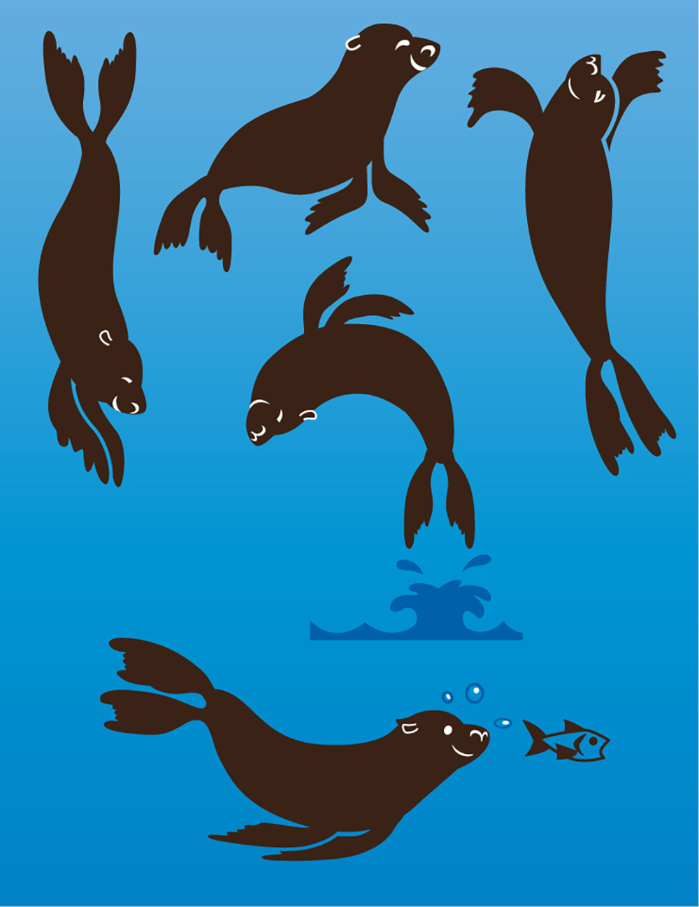 SeaLion Character Pose Sheets SeaLion Character Pose Sheets