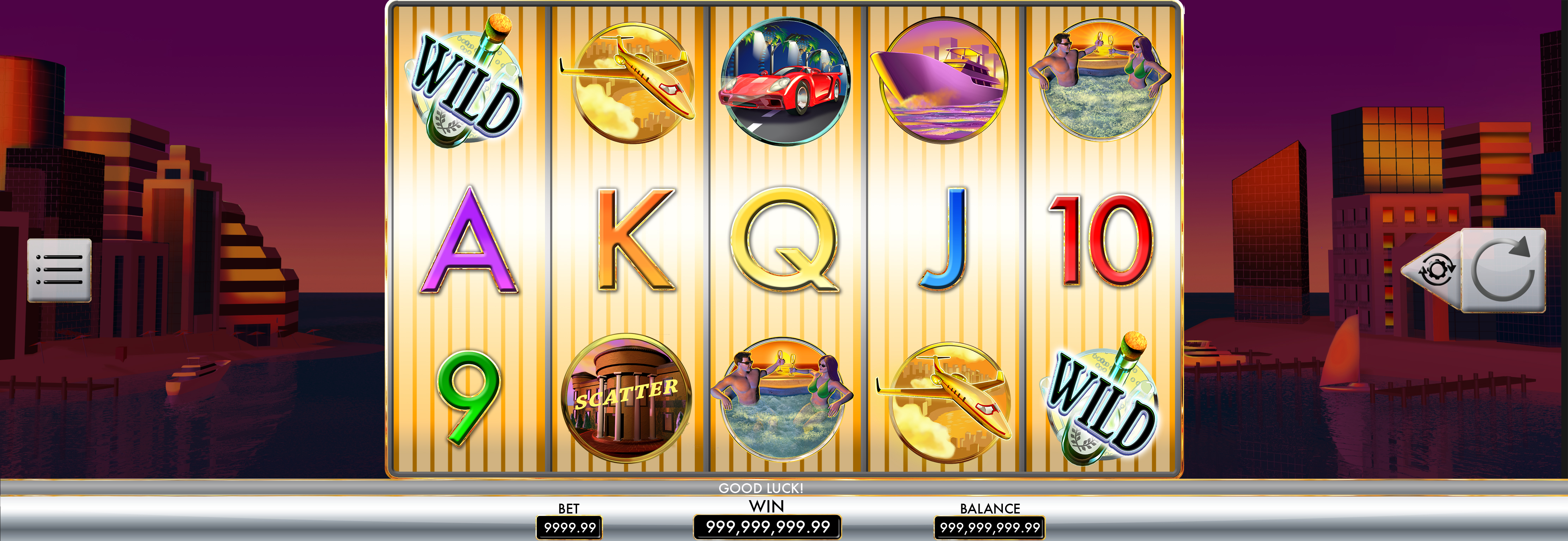 Rich Man's Toys Social Casino Game