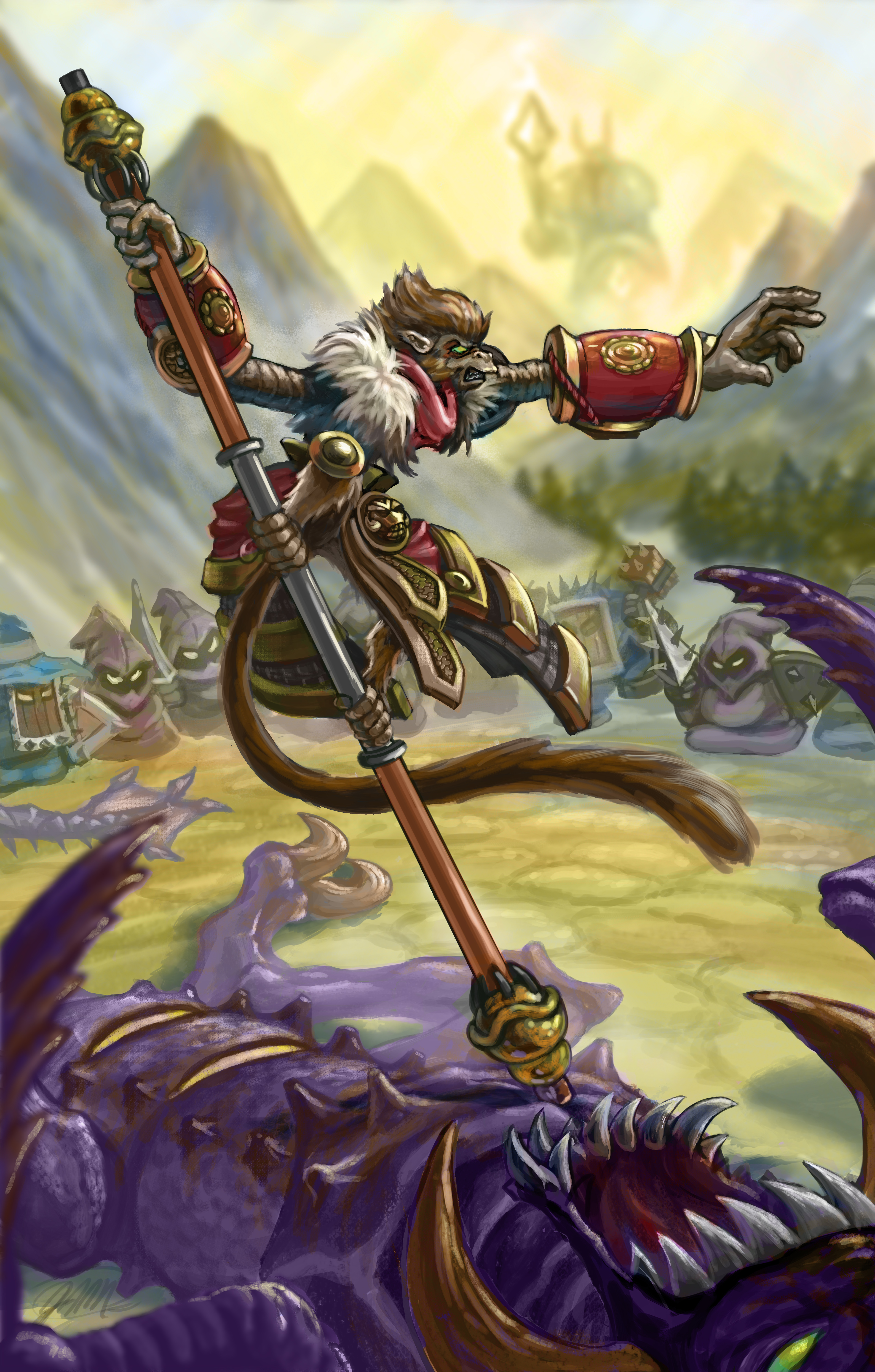 video, game, league, of, legends, wukong, monkey, king, characters, heroes, hero