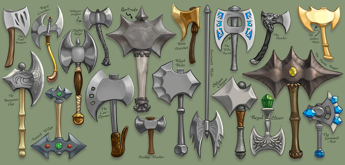 Props & Artifacts, Axes Props & Artifacts, Axes