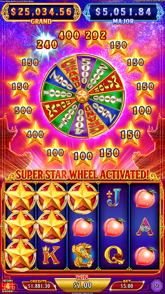 LS_Emperors_FG_WheelActivated Free Games, Wheel Bonus Activated