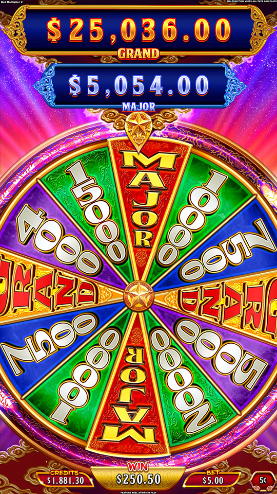 wheel bonus slot machine emperor's lucky stars
